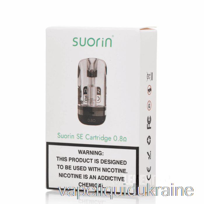 Vape Liquid Ukraine Suorin SE Replacement Pods 0.8ohm Pods